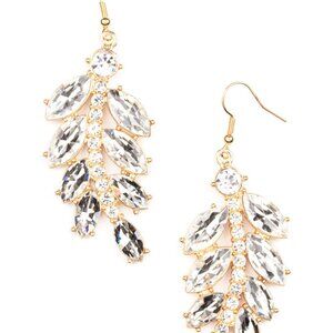 Ice Garden Gala - Gold Earrings